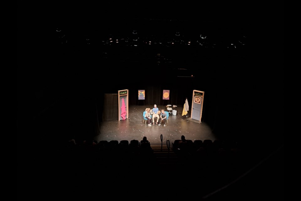 "Finding Richard Close" on stage at the Winnipeg Fringe Theatre Festival in July 2025.