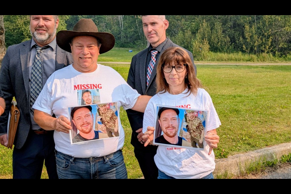 Dwayne Poster and Heather Graham are asking the public for information on the whereabouts of their missing son, Richard Graham, on July 30, 2025.