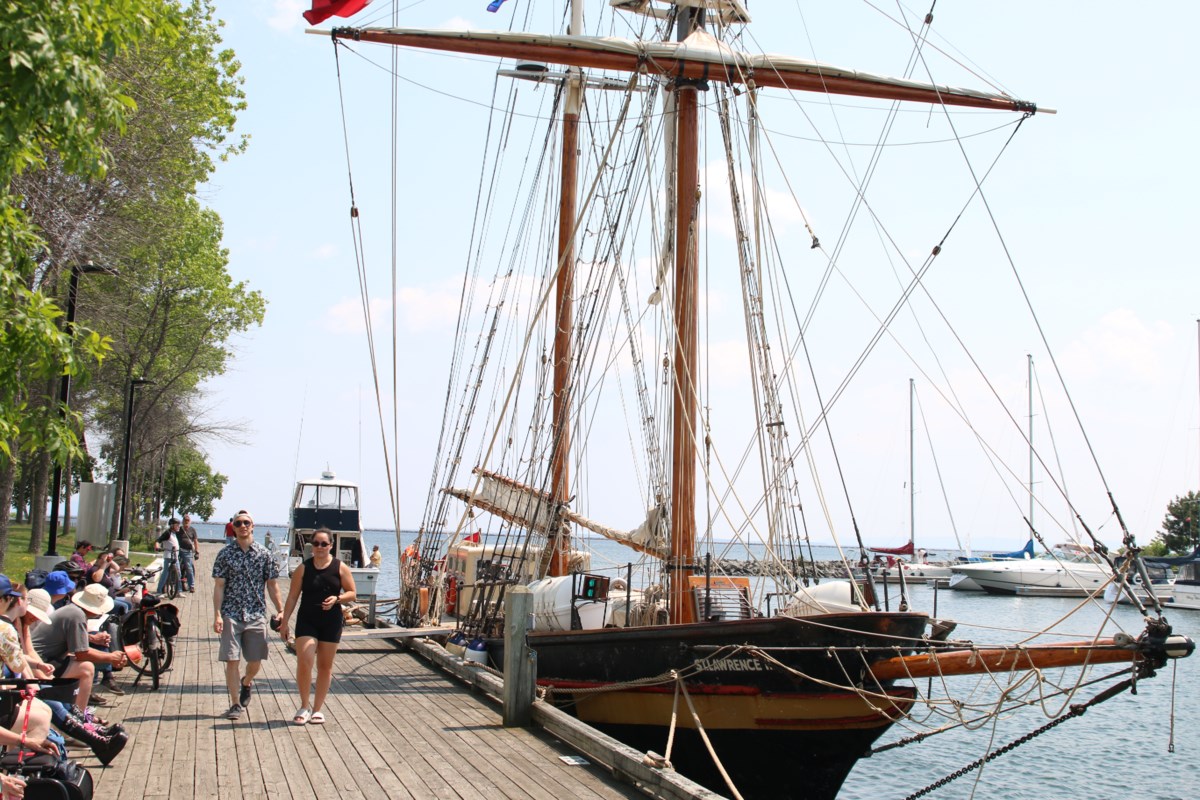Saint Lawrence II Tall Ship docks in Thunder Bay for Canada Day