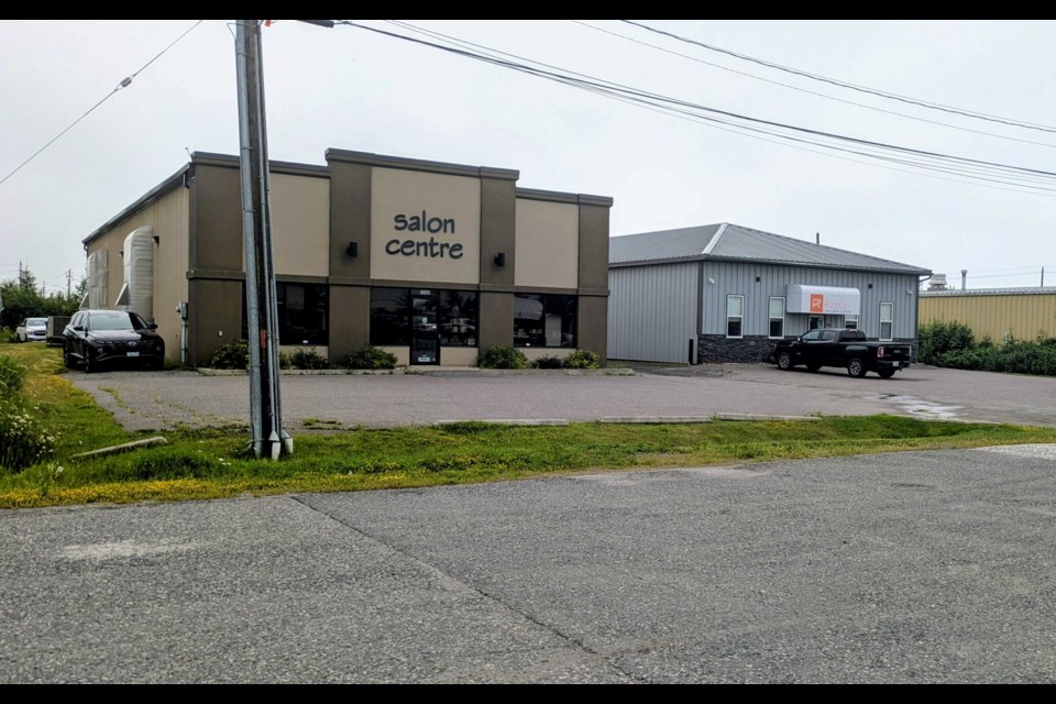 The Salon Centre, located at 885 Alloy Place, is nearly adjacent to the Hillyard site. (July 23, 2025)