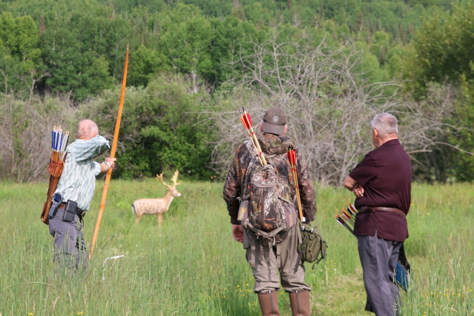 Roughly 23 archers compete for top spots in the 2025 Archery Ontario 3D provincial championships held for the first time at Gammondale Farm on June 28 and 29. The Thunder Bay Community Economic Development Commission and the City of Thunder Bay sponsored the championships.