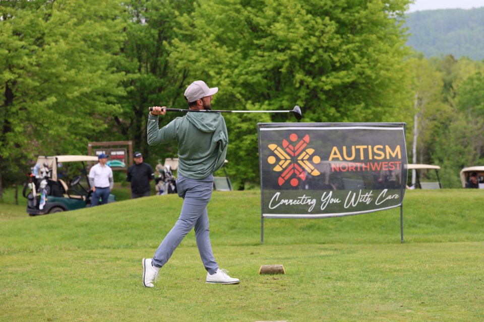 Alex Fourie, the #1 ranked one-arm golfer in the United States, hitting the first drive of the tournament on June 9, 2025. 