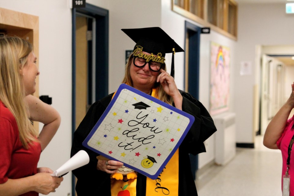 Claudia Lenardon is officially retired from St. Bernard Elementary School on June 27, 2025 (Alicia Anderson)