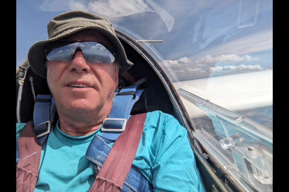 Tom Weiher of Thunder Bay set three new soaring records at a recent event held by the Winnipeg Gliding Club (submitted photo)