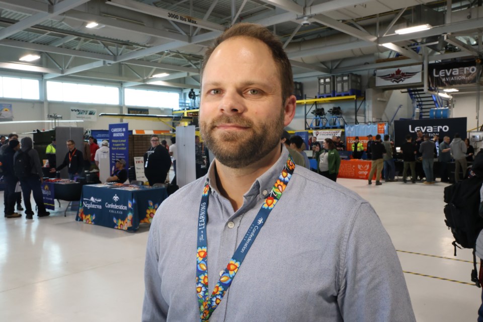 Matt Bunn, the Associate Dean of Aviation at Confederation College.