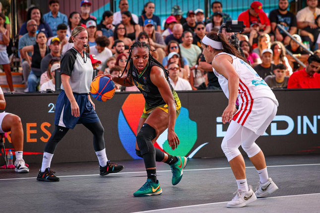 Ex-Lakehead Thunderwolves women’s basketball player Tiffany Reynolds represents her country, Team Jamaica, on the national platform at the FIBA 3x3 competitions. (Submitted by)