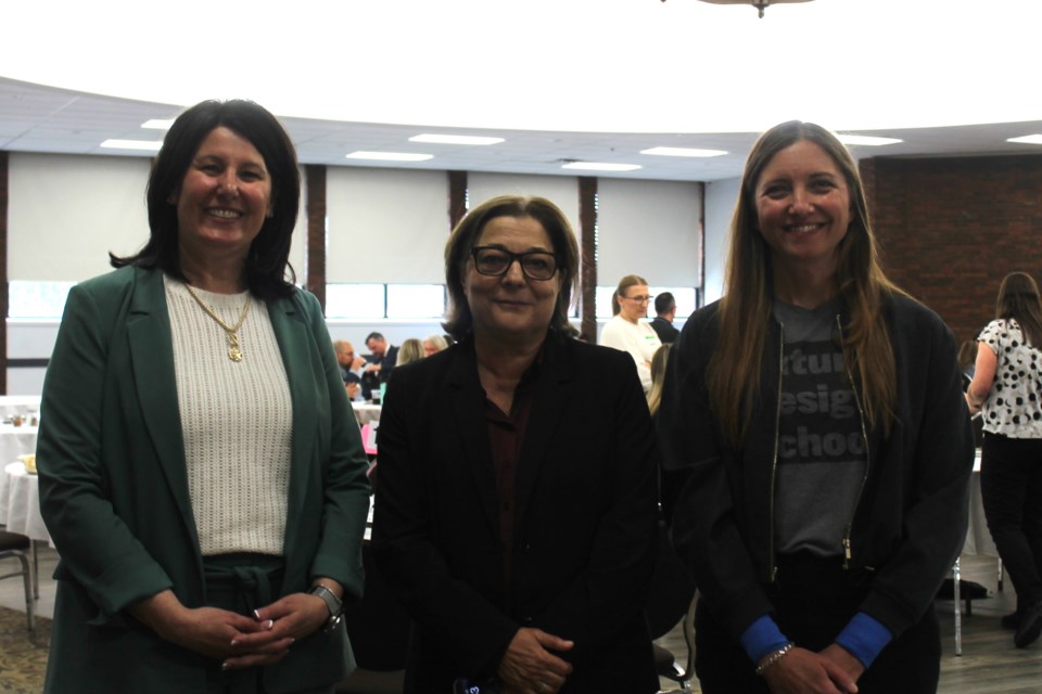 From left, Nicole Morden Cormier, Maria Vasanelli and Leslie McBeth 