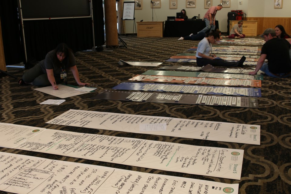 Development for the Seven Generation Education Institute's new Grade 11 and 12 emergency management curriculum for students across the province is underway at Fort William Historical Park on May 14.