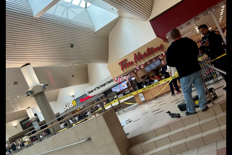 An incident at Intercity Shopping Centre has led police to tape off a section of the food court on May 18, 2025.
