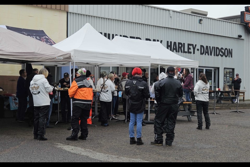 Roughly 40 people came out to support the second annual Ruff Ride on June 8.