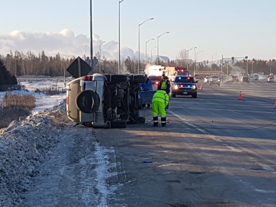 Expressway rollover