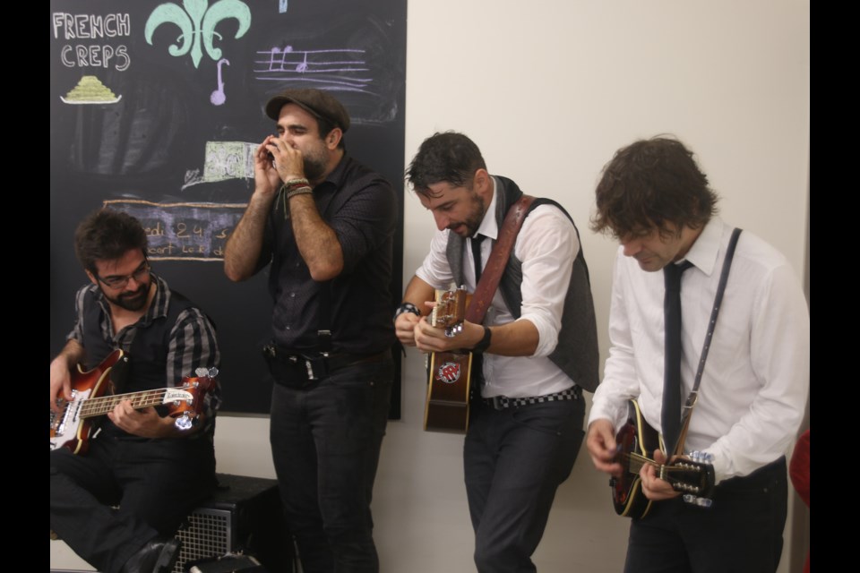 Members of Marco et les Torvis perform during the Franco Festival in downtown Port Arthur on Sunday. (Photo by Doug Diaczuk - tbnewswatch.com). 