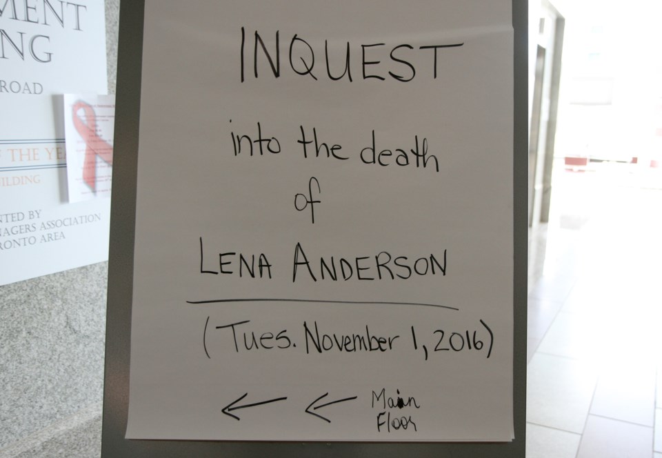 Inquest Lena Anderson