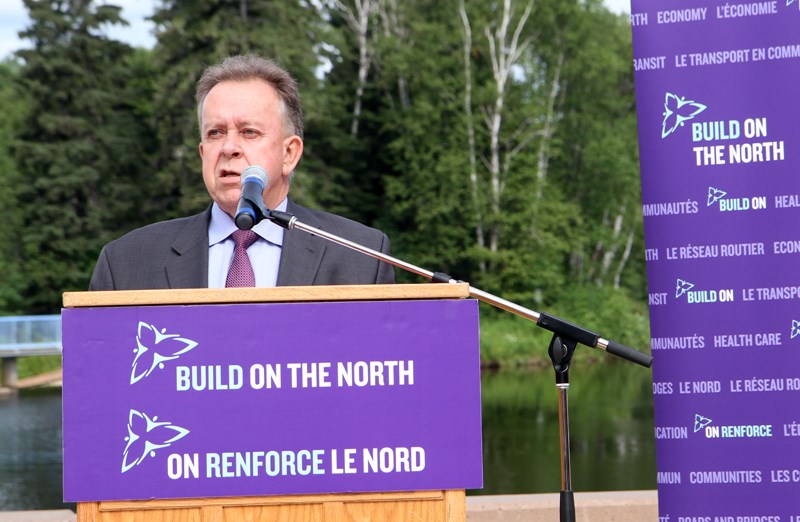 tbnewswatch.com file photograph -- Minister of Northern Development Michael Gravelle. 