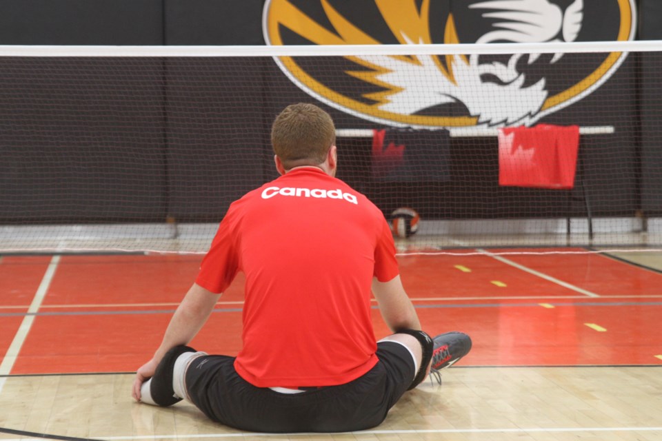 Bryce Foster, an 18-year-old student from Westgate Collegiate and Vocational Institute, was selected to the men's national sitting volleyball team earlier this year. (Michael Charlebois, tbnewswatch)