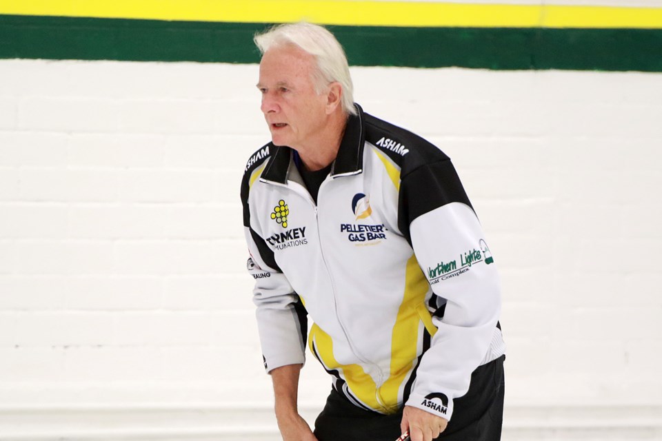 Frank Morissette, filling in for Al Hackner, has led his team to a 5-2-2 record, tied for second place in the Tbaytel Major League of Curling standings. (Leith Dunick, tbnewswatch.com)