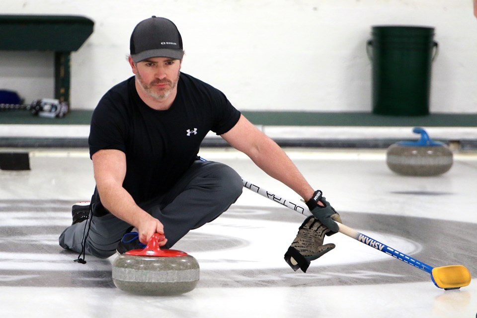 Former two-time champion Dylan Johnston still has some work to do if he wants to skip his team back to the championship round of the Tbaytel Major League of Curling playoffs. (Leith Dunick, tbnewswatch.com)