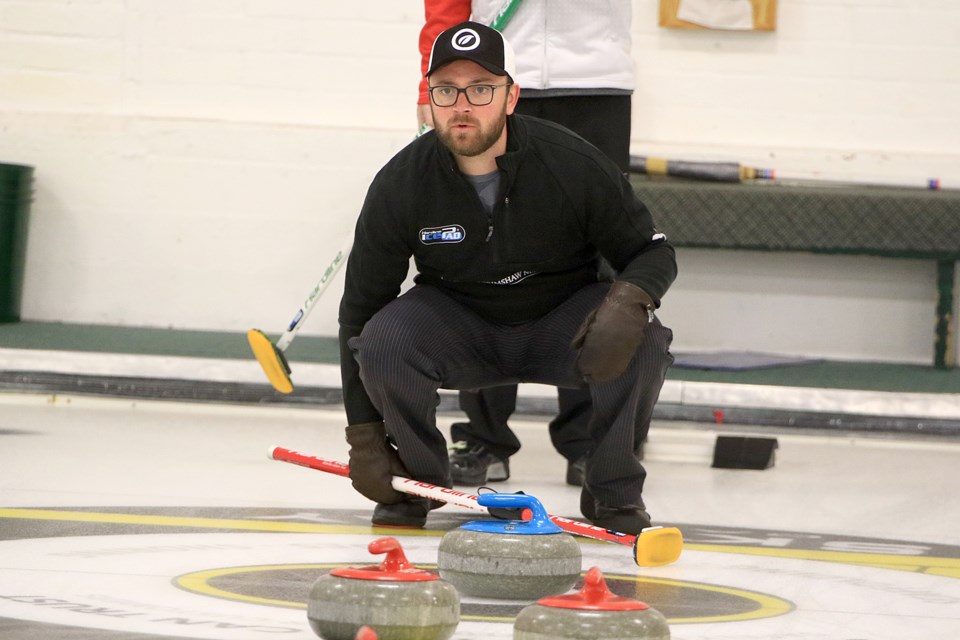Zach Warkentin calls a shot on Sunday, Oct. 24, 2024. (Leith Dunick, tbnewswatch.com)