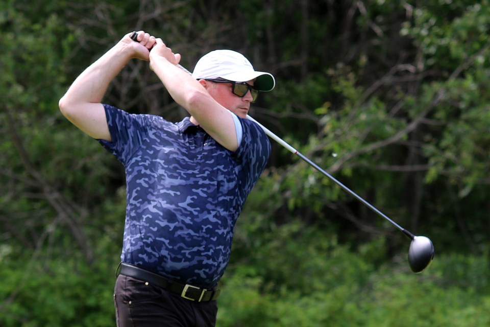 Chris Gardner shot back-to-back 74s to earn a two-shot win on Sunday, June 30, 2019 to capture the Keg District Open. (Leith Dunick, tbnewswatch.com)