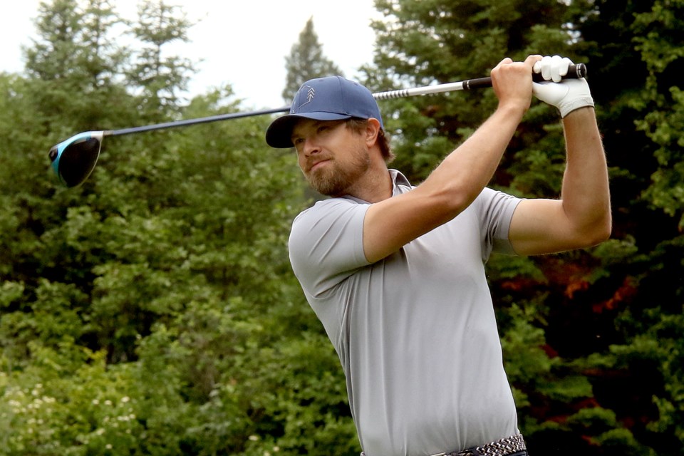 Jamie DePiero shot a two-over 74 on Sunday, July 3, 2022 and won the AON District Open in a one-hole playoff over Evan DeGrazia at Whitewater Golf Club. (Leith Dunick, tbnewswatch.com)