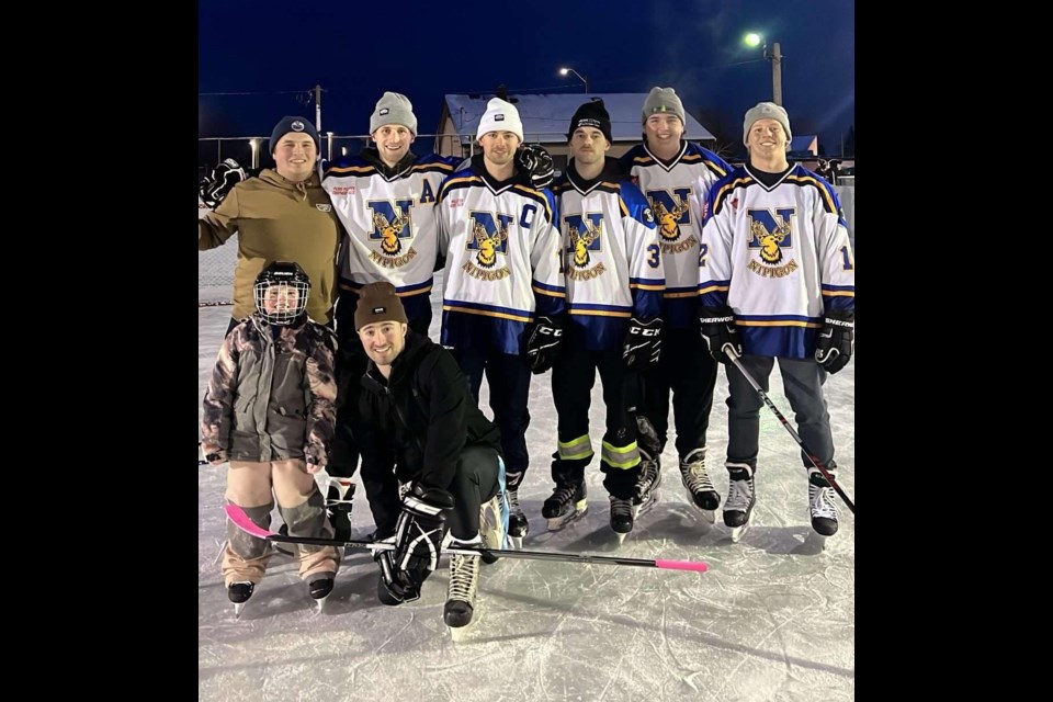 Photos of a learn to skate session supplied by the Nipigon Elks