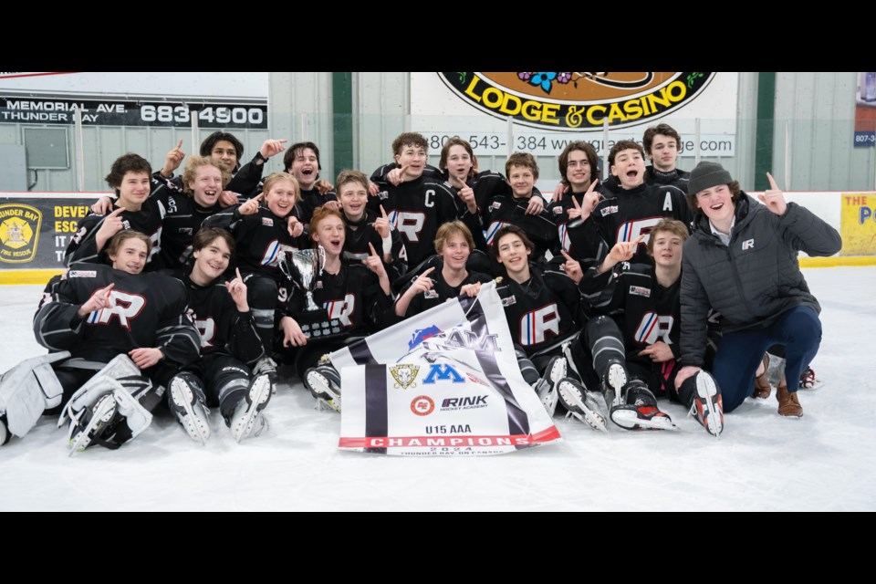 Rink Hockey Academy out of Winnipeg won the 2024 Border Battle Cup at the Thunder Bay Tournament Centre on Sunday, February 18, 2024