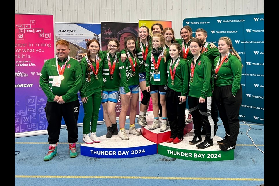 Team North West Ontario won gold in the duals competition at the Ontario Winter Games, on Saturday, Feb. 17. 2024. (OWG photo)