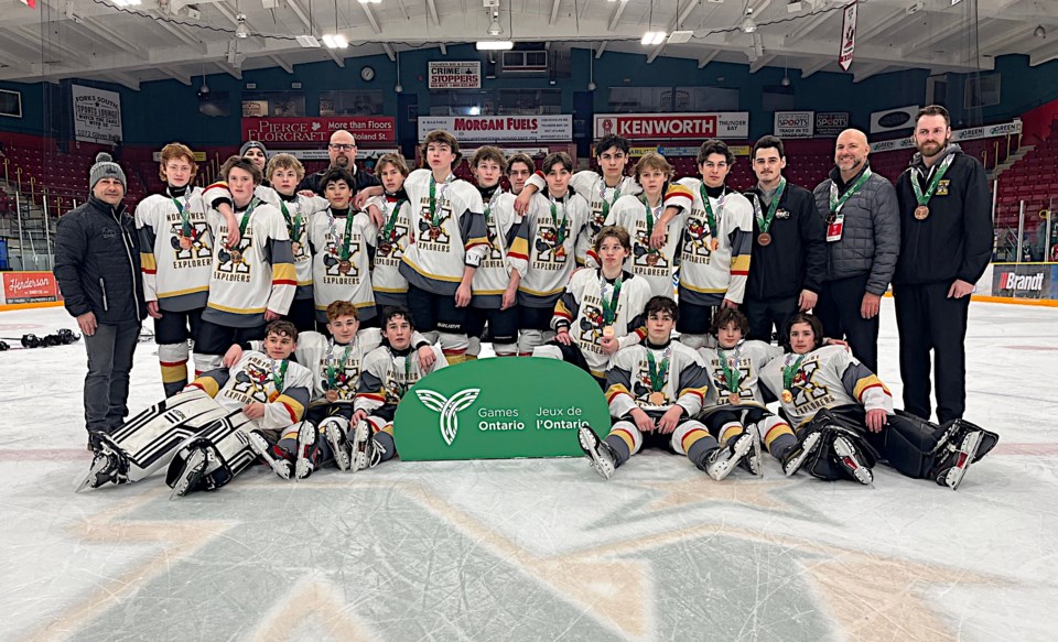 Northwest Explorers capture Ontario Winter Games hockey bronze