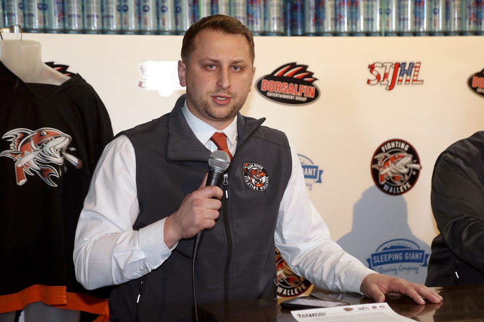 Matt Valley, who played two seasons in the Superior International Junior Hockey League, has returned as the inaugural coach of the expansion Kam River Fighting Walleye. (Leith Dunick, tbnewswatch.com)