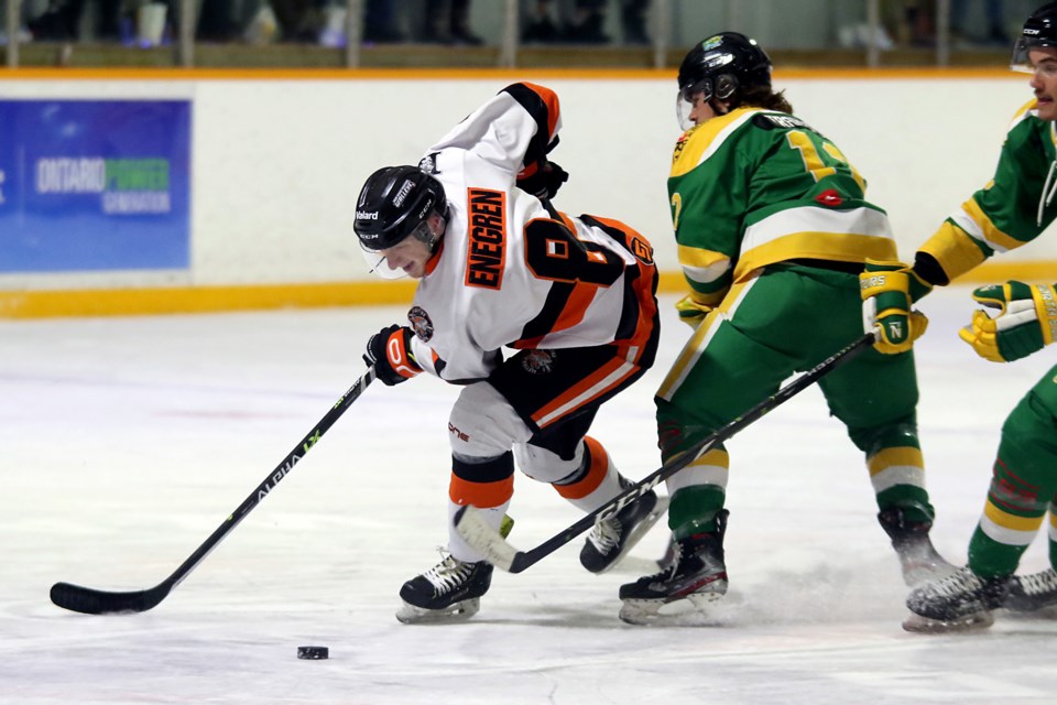 Alex Enegren had five points against on Saturday, Nov. 27, 2021. (Leith Dunick, tbnewswatch.com)