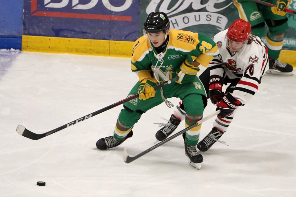 North Stars defeat Bombers in SJHL game played in Wilkie