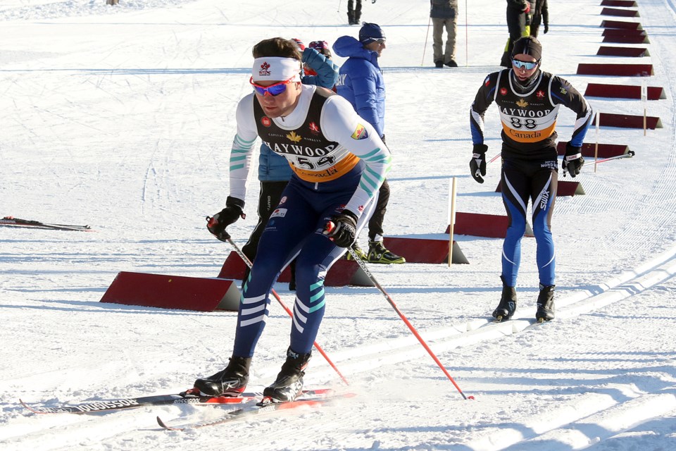Thunder Bay's Graham Ritchie skied to a seventh-place finish on Sunday, March 11, 2018 at the 2018 Ski Nationals at Lappe Nordic Ski Centre. (Leith Dunick, tbnewswatch.com)