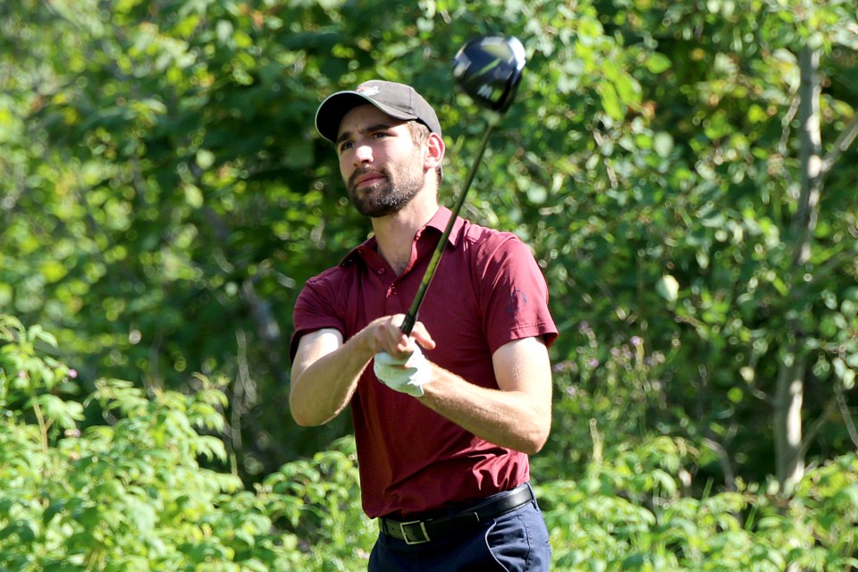 Jeremy Kirk won the 2023 Strathcona Invitational 4&2 over Conor Carr, on Monday, Aug. 7, 2023. (Leith Dunick, tbnewswatch.com)