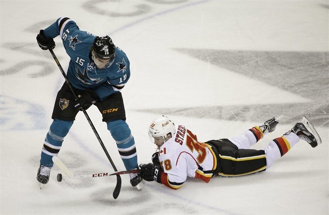Coquitlam's Ben Street (#38) played 59 games in the NHL with Calgary, Colorado, Detroit, Anaheim and New Jersey between 2012 and 2020. He's now set to represent Canada at the 2022 Winter Olympics as he lights up the board in the top German professional league. | The Associated Press