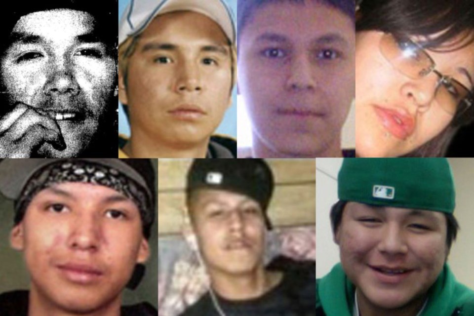 The Seven Youth Inquest examined the deaths of Jethro Anderson, Curran Strang, Paul Panacheese, Robyn Harper, Reggie Bushie, Kyle Morriseau and Jordan Wabasse. (tbnewswatch file photograph)