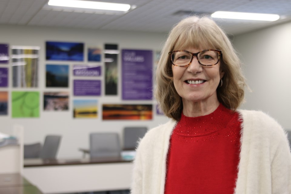 Judi Marton, a public health nurse at the TBDHU, speaks on their Walk Like a Penguin campaign.