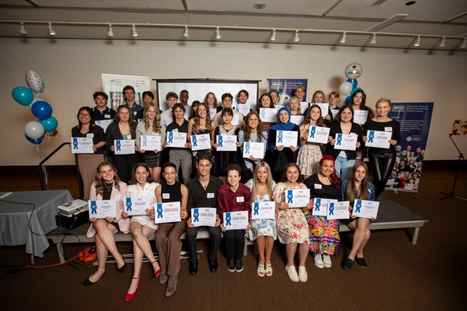 The 2024 Thunder Bay Community Foundation scholarship and bursary recipients.
