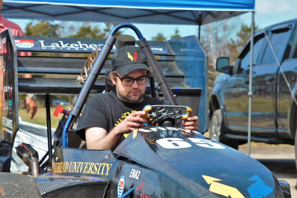 Team captain Dalton Lamoureux called being behind the wheel of the vehicle "like nothing you can even describe." (Ian Kaufman, TBnewswatch)