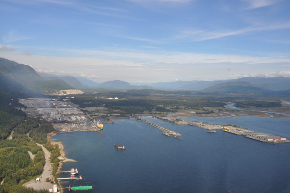 2013_Photos_DoK_Kitimat Summer_Industrial Area_Douglas Channel to Wharves_Aerial
