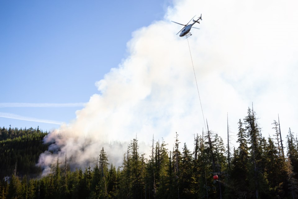 Helicopter,Fighting,Bc,Forest,Fires,During,A,Hot,Sunny,Summer