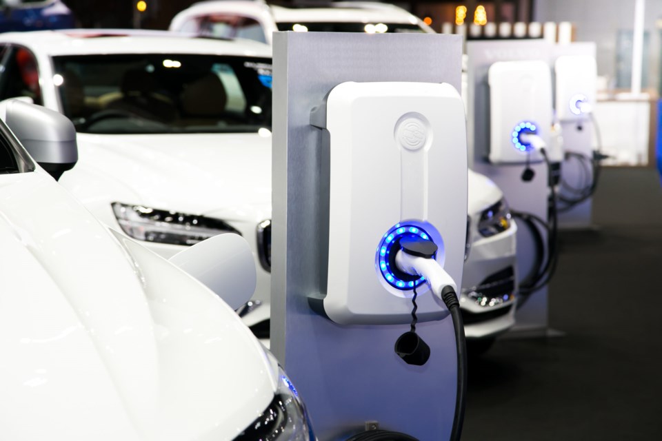 Power,Supply,For,Electric,Car,Charging.,Electric,Car,Charging,Station