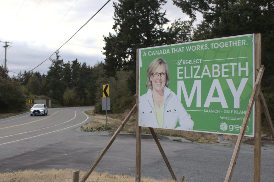 Victoria,,Bc,,Canada,-,September,14th,2021:,An,Election,Sign