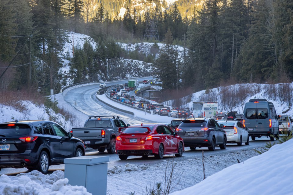 Whistler,,British,Columbia,,Canada,-,December,28,,2020:,Traffic,Jam