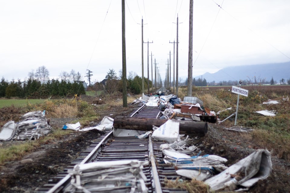 Abbotsford,,Bc,,Canada,-,November,23,2021:,Damage,And,Garbage