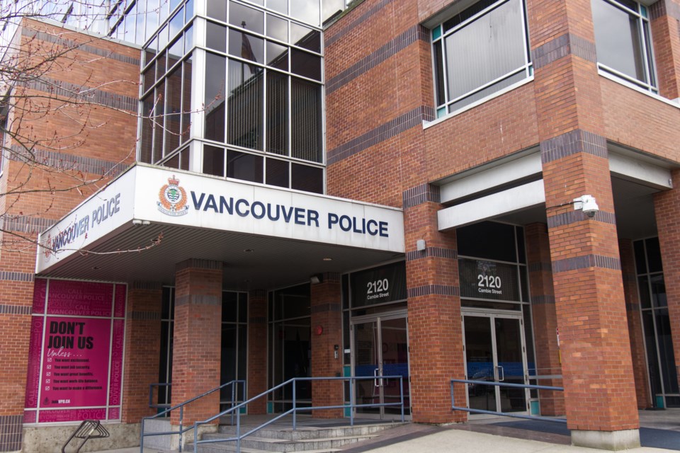 Vancouver,,Canada,-,February,17,2020:,Vancouver,Police,Department,Building,On
