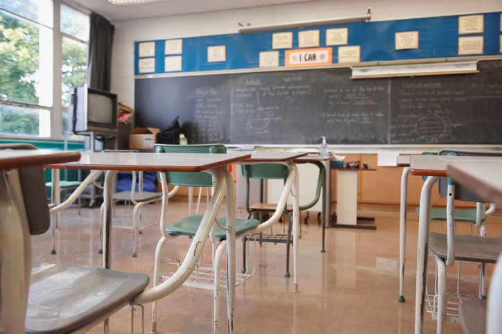 empty classroom lwa getty images