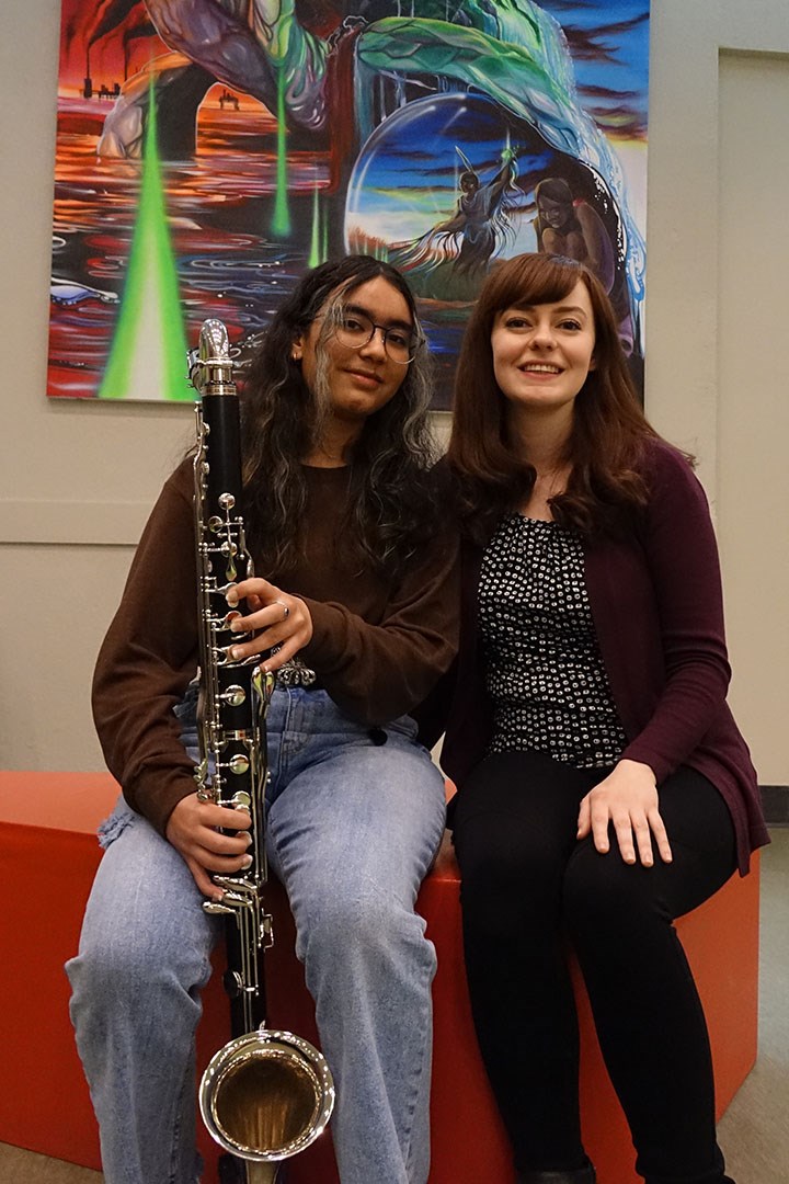 provincial-honour-band-student-tanisha-sempla-and-music-techer-stevie-macpherson-may-16-2023