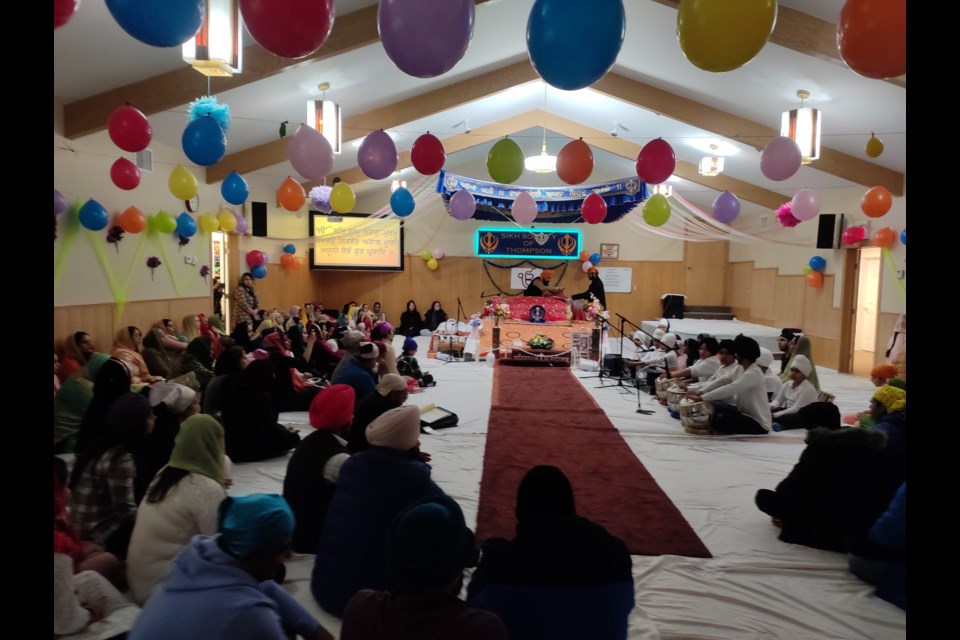 The Sikh Society of Thompson celebrated the 553rd anniversary of the religion’s founders birth with prayers, singing and food at their temple.