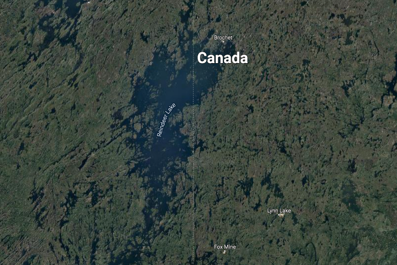 reindeer lake google maps satellite