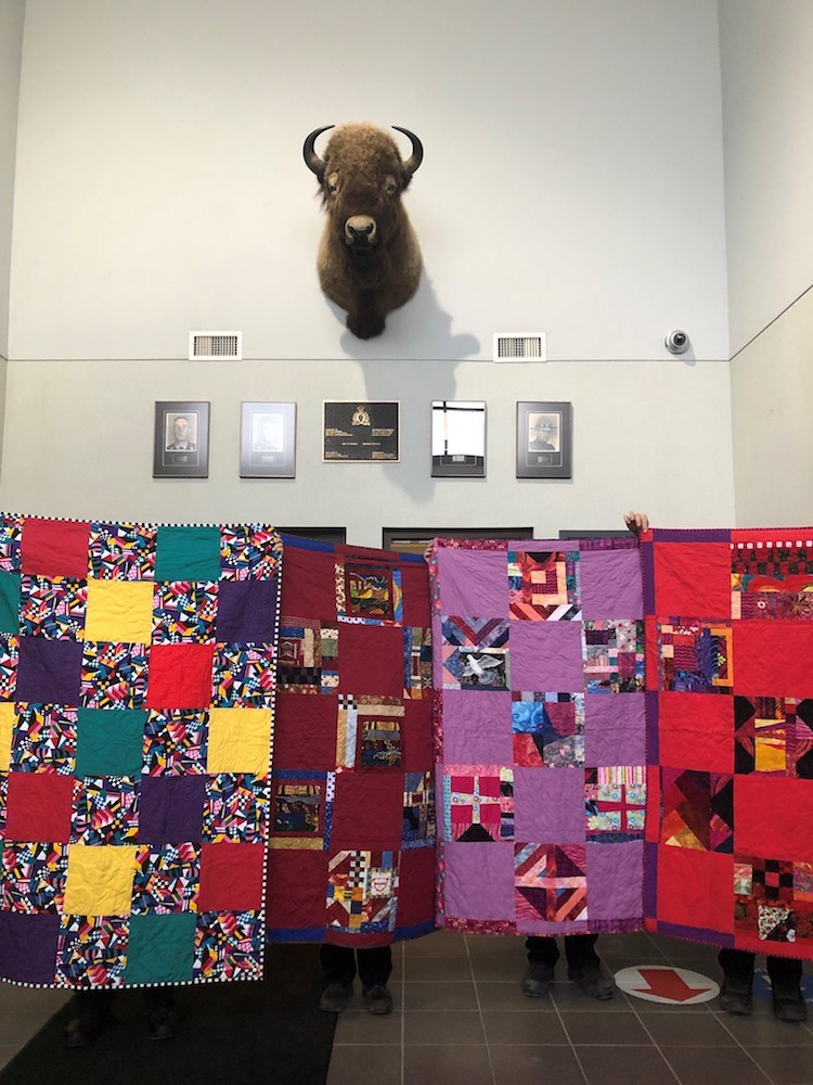 quilts donated to thompson RCMP 2021